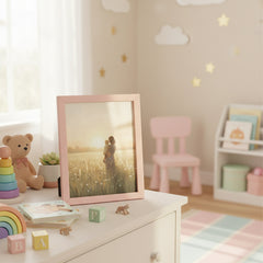 Emotional Mother and Son Sunset Print | Golden Hour Motherhood Wall Art | Digital Download for Nursery & Home Decor | Maam Doodle